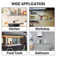 thumbnail image 5 of Accreate Concession Shelf - Trapezoidal Edge Stainless Steel Drop Down Folding Serving Food Shelf, Stand Serving for Concession Trailer Serving Window, for Food Truck, Grill Area, Restaurant, Garage, 5 of 8