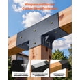 thumbnail image 4 of VEVOR 4x4 Inch Pergola Bracket Kit Inner 3.5x3.5 3-Way Woodworks DIY Post 2 pcs, 4 of 9