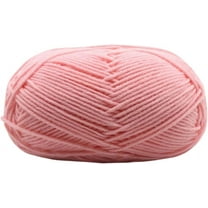 XmhyTop Cotton Yarn,Knitting Wool Yarn Ultra Soft 4Ply Cotton Crochet Knitted Yarn for DIY Hand Knitting Wool Craft Shawl Scarf Crochet Thread Supplies （Pink）