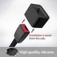 thumbnail image 2 of 2pcs Car Seat Belt Buckle Holder, Car Seatbelt Buckle Guard, Silicone Seat Belt Buckle Booster For Kids Car Seatbelt Holder, 2 of 4