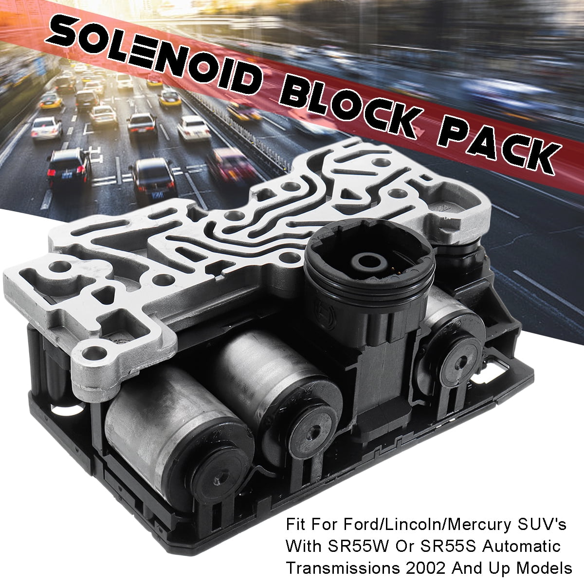 SOLENOID BLOCK PACK UPDATED Fit FOR FORD 5R55S 5R55W EXPLORER MOUNTAINEER EL 