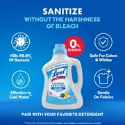 Lysol Laundry Sanitizer Additive Sanitizing Liquid for Clothes and Linens, Unscented, 90 oz