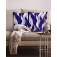 Purple Blue White 18x18 Pillow Covers Set of 2, Abstract Modern