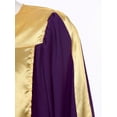 thumbnail image 7 of Lejafay Womens Mens Choir Robe Church V-neck Clergy Gown Long Sleeve Judge Robe Graduation Gown Purple XXL, 7 of 7