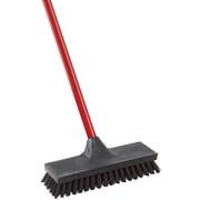 Libman 10-1/2 in. W Steel Long Handle Scrub Brush