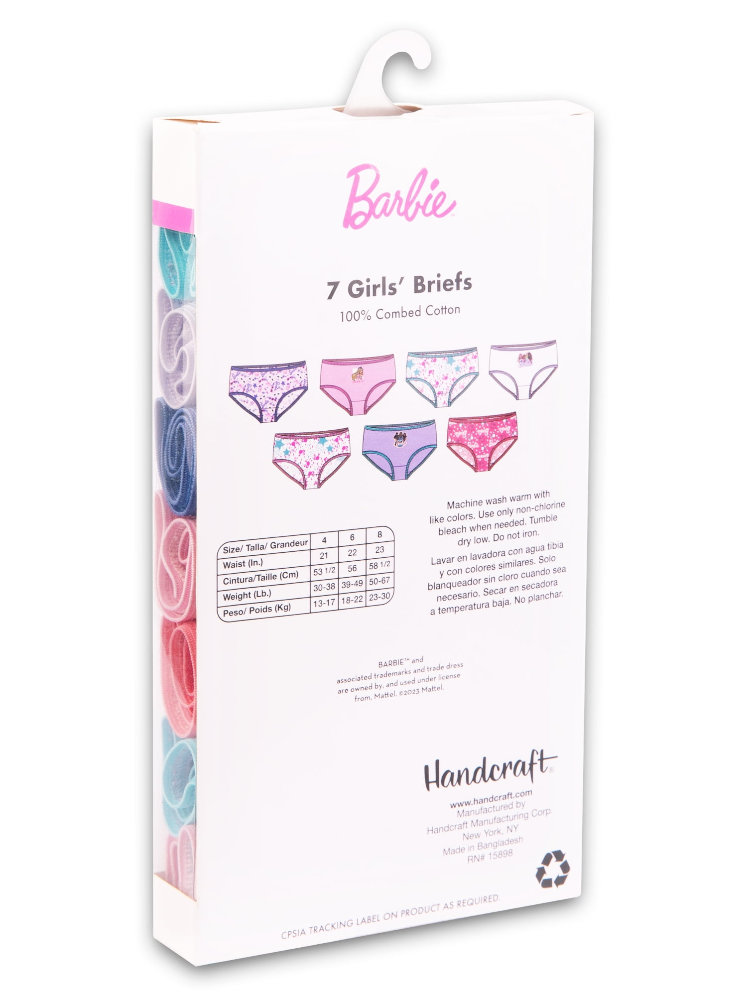 BARBIE GIRLS 7 PACK CHARACTER UNDERWEAR