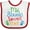 White and Red, variant on Inktastic My Abuelo Loves Me Boys or Girls Baby Bib