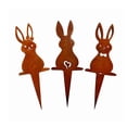 thumbnail image 2 of Easter Decorations Bunny Garden Stake Rabbits Ground Metal Iron for Outdoor Yard Patio Holiday Decor and Spring Display, 2 of 6