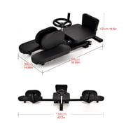 SENDERPICK TOOL1SHOoo Leg Stretcher, 3 Bar Leg Split Stretching Machine, Flexibility Stretching Equipment for Ballet, Yoga, Dance, Martial Arts, MMA, Home Gym Exercise