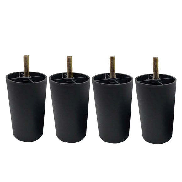 Ikeay Replacement Furniture Legs 4 Inches (Set Of 4) Plastic Brown Circular Screw Sofa Foot Furniture Foot Furniture Accessories,Replacement Furniture Legs and Feet,Clearance Sale