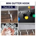 thumbnail image 4 of 50Pcs Outdoor Clear Gutter Hooks Light Clips Christmas Led Icicle Fairy Rope String, 4 of 9