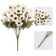 thumbnail image 4 of Verdsylv Artificial Floral Arrangement, Artificial Mum Flowers, Realistic Faux Chrysanthemums for Outdoor, Indoor Garden, Porch, Home Table Decor, Wedding Bouquet Flowers, A, 4 of 9