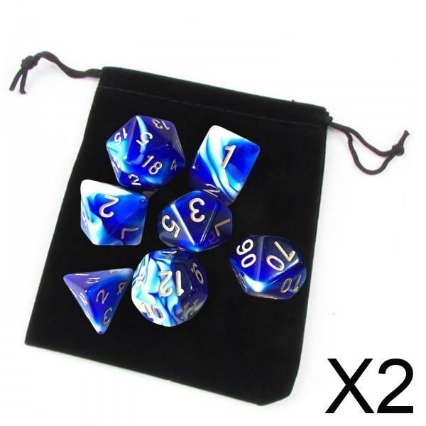 Dados poliédricos,Juego de dados poliédricos surtido de enseñanza de matemáticas,Dados poliédricos Dados acrílicos Juego de casino,Juego de rol acrílico Dados Accesorios para juegos de
