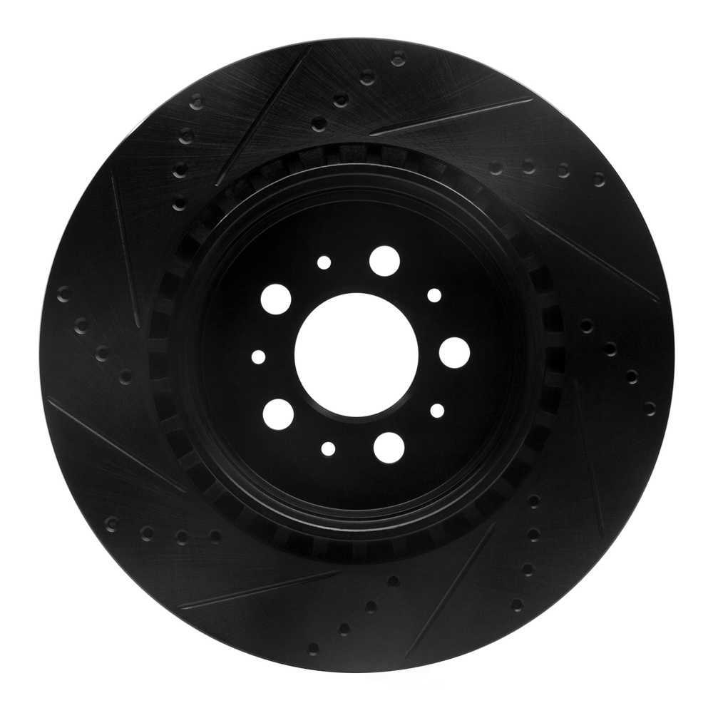 Dynamic Friction Company 633-27032R DFC Brake Rotor - Drilled And Slotted - Black