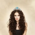 thumbnail image 4 of Water Drill Headband Princess Bridal Weddings 18th Birthday Celebration Hair Accessory Metal, 4 of 5