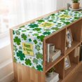thumbnail image 6 of St. Patrick's Day Table Runner, Spring Lucky Green Shamrock Cloud Blue Washable Cotton Linen Table Runners 60 Inches Long, Dresser Scarf Runner for Coffee/TV Stands/Kitchen/Cabinets 13''x60'', 6 of 9