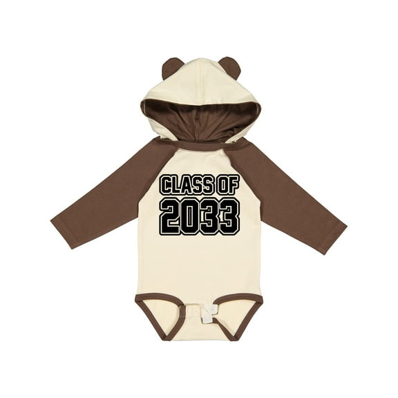 Inktastic class of 2033 Boys or Girls Long Sleeve Baby Bodysuit