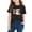 Black D, variant on Girls T-Shirts Short Sleeve Round Neck Print Soft Cotton Tops with Preschool Beginnings Pattern for Kids Daily Wear 3-10 Years