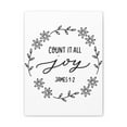 thumbnail image 5 of Scripture Walls  Count It All Joy James 1:2 Bible Verse Canvas Christian Wall Art Ready To Hang Unframed, 5 of 13