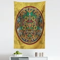 thumbnail image 1 of Tribal Tapestry, Chaotic Design Image with Symbolic Items in Medallion Shape Ornate Print, Fabric Wall Hanging Decor for Bedroom Living Room Dorm, 5 Sizes, Multicolor, by Ambesonne, 1 of 1