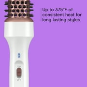 Conair Double Ceramic Curling Thermal Brush, 1 ¼”, LED Indicator, Rose Gold, 1 Count