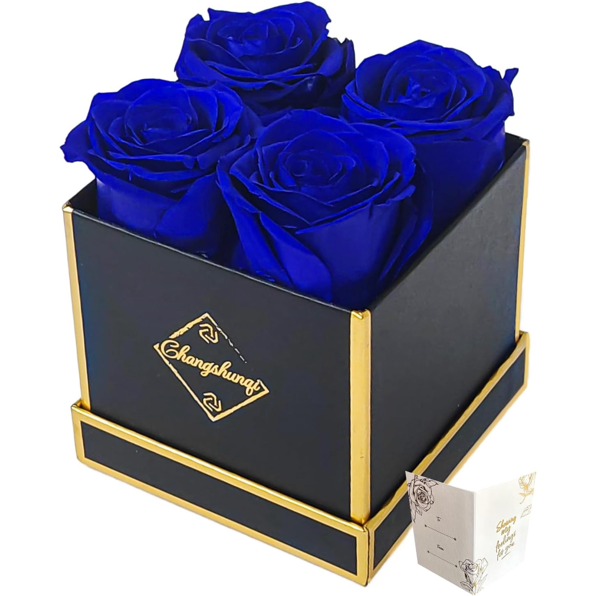 Forever Flowers Preserved Real Roses in Box Lasting 2-3 Years Preserved Flowers Birthday Gifts for Womem Mom Her Anniversary Eternal Flowers Gifts for Mother Women Friends