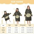 thumbnail image 3 of BZSMCE Wearable Blanket Hoodie Fashion Lunar Cosmos Home Wear, 3 of 7