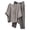Gray, variant on Shirts Sets for Women Solid Color Waist Waist Suit Fashion Casual Two-Piece Suit Hot Pink