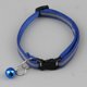 thumbnail image 1 of Collar reflectante para mascotas con correa nocturna ajustable de nailon negro para perros/gatos con cierre de velcro, 1 of 4