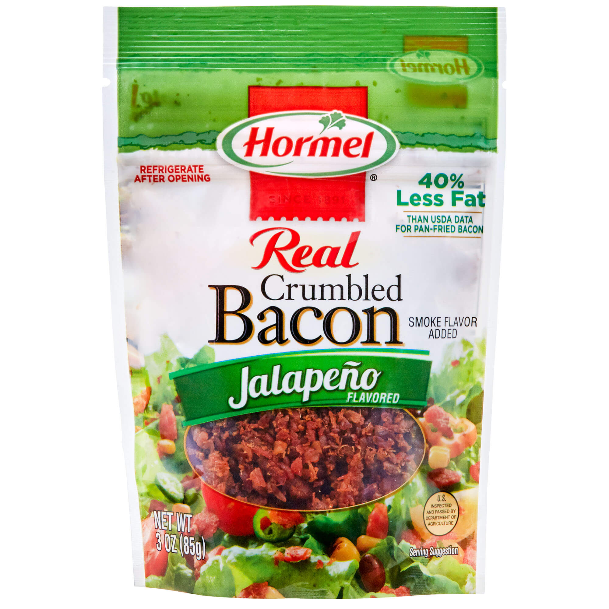 Hormel Real Crumbled Bacon Jalapeño Flavored, 3 Ounce Pouch