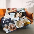 thumbnail image 3 of Custom Blanket with Photo Text, Personalized Flannel Throw Blanket, Customized Blanket Using My Own Photos, Birthday Christmas Wedding Gifts for Mom Dad Friends Sister - 4 Size (6 Photo-4), 3 of 6