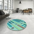 thumbnail image 4 of Ahgly Company Tapis Rectangulaire Lavable en Machine Intérieur Transitionnel Vert Profond, 2 Pieds x 3 Pieds, 4 of 7