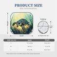 thumbnail image 3 of Bingfone Watercolor Turtle3 Windshield Sun Shade 2-Piece Foldable Car Front Window Sunshade for Most Sedans SUV Truck-Medium, 3 of 7