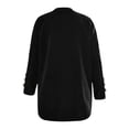 thumbnail image 5 of Casual Blazers for Women 2025 Corduroy Long Sleeve Notch Lapel Collar Open Front Business Casual Work Office Jacket, 5 of 6