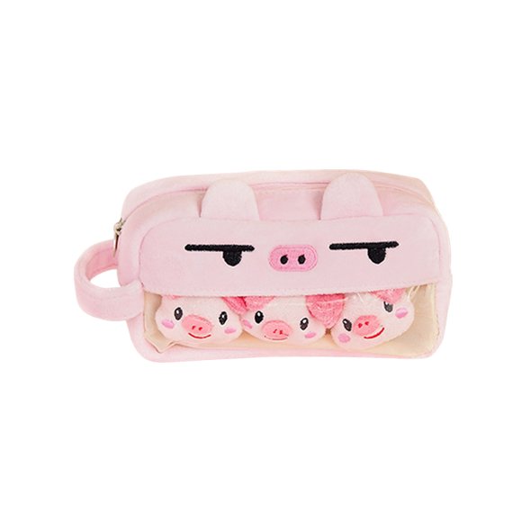 PEONAVET Pencil Cases Pencil Bag Cute Pen Bag Large Capacity Pen Bag Personality Funny Girl Ins Style