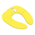 thumbnail image 4 of Asiento de inodoro plegable con anillo para orinal, funda para inodoro para viajes, para niñas pequeñas y niños Amarillo, 4 of 7