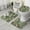 Green, variant on Brown Camo Deer Tree Pattern Bathroom Rugs Sets 3 Piece,Toilet Cover Set,Absorbent Non Slip Bathroom Mats Sets with U-Shaped Contour Rug Toilet Rug Set
