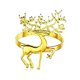 thumbnail image 2 of 6 anillos de servilleta de ciervo navideño, hebillas de servilleta, decoración de mesa para bar Oro, 2 of 9