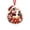 A001- Penguin Cash Gift Ornament, variant on Christmas Cash Gift Holder Ornament with 2D Acrylic Sloth Design, Single Piece, Red and Green, for Christmas Tree