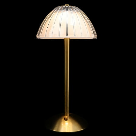 Raindrops Vintage Bedside Lamp Mushroom Table Lamp with Touch Sensor Rechargeable LED Lamp