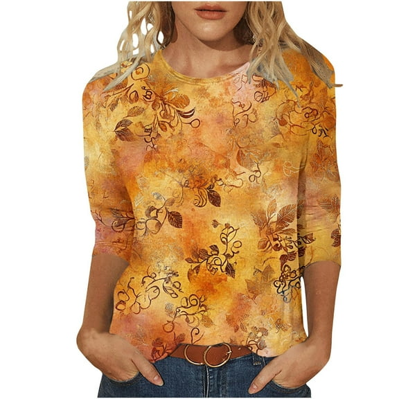 Women Early Fall Fashion Tank Tops Athletic Cotton Vneck 3/4 Sleeve Shirts Graphic Oversized Sweatshirt Zip Up