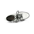 thumbnail image 4 of BLISSFUL STEP Women's Platform Lace Up Block Heel Ankle Combat Boot White 9.5, 4 of 7