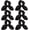 Black, variant on 6 count Satin Scrunchies, Hair Ties, Bands, Bows, Ropes, Elastics, Bracelets, Ponytail Holders - Hair Accessories for Women and Girls (3.8"x4.0", Navy Blue)