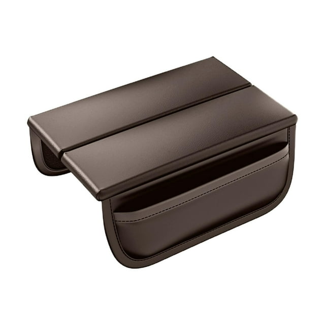 Funda para reposabrazos de coche, cubierta para consola central de coche, almohadilla de protección, accesorios para automóvil, Protector Universal Marron oscuro