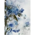 thumbnail image 2 of Aria K 12x14 Black Ornate Wood Framed with Double Matting Museum Art Print Titled - Blue Flowers II, 2 of 4
