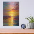 thumbnail image 4 of Luxe Metal Art 'Coastal Sunset 3' by Petals Prints Design, Metal Wall Art, 12"x16", 4 of 9