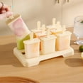 thumbnail image 6 of Popsicle Ice Mold Maker Set - 9 Pack BPA Free Reusable Ice Cream DIY Pop Molds Holders With Tray & Sticks Popsicles Maker Fun for Kids and Adults Great Gift for Party Indoor & Outdoor,  Green, 6 of 6