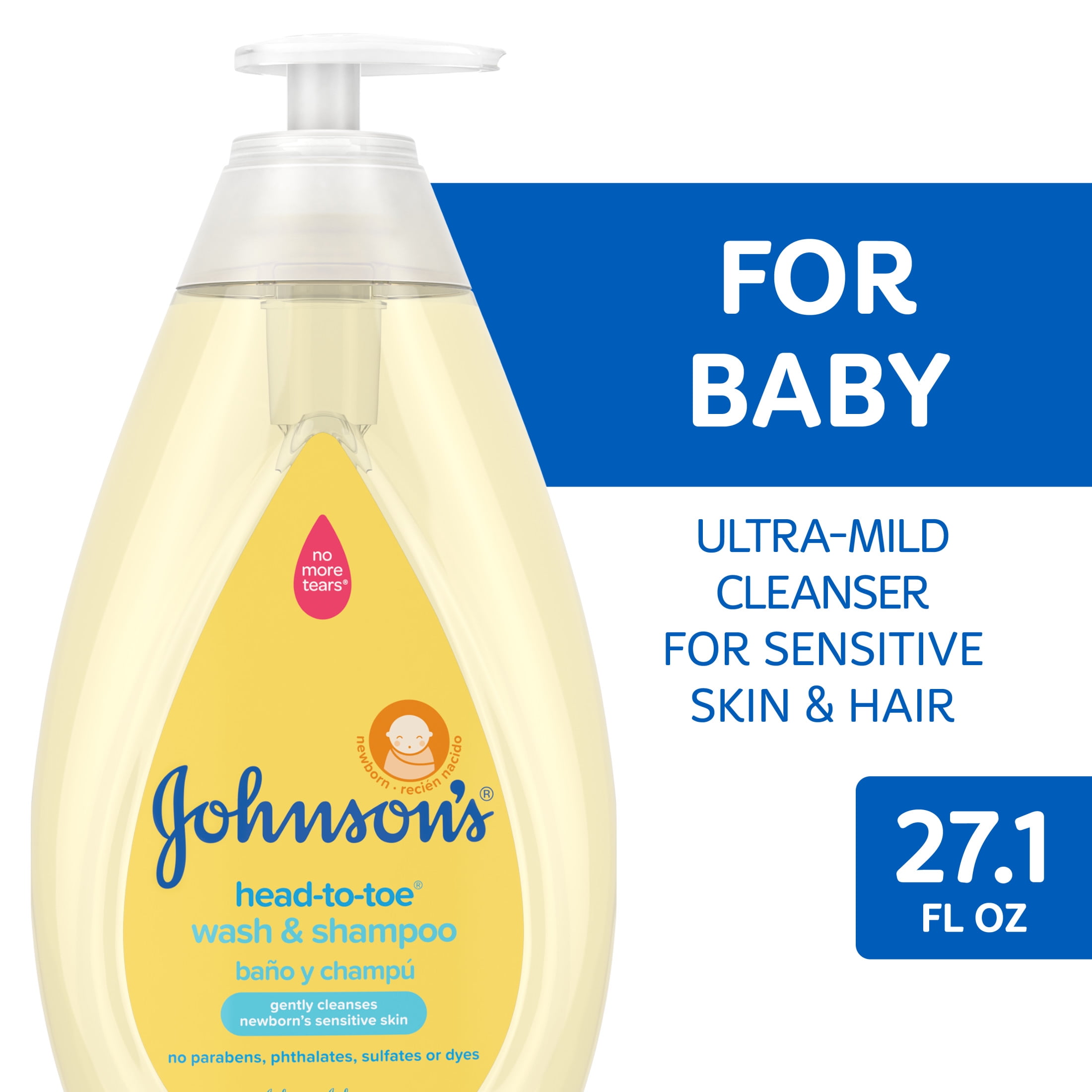 Johnson's Head-To-Toe Tear Free Infant Baby Bath Body Wash