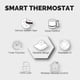 thumbnail image 5 of MOES WiFi Smart Knob Termostato Bloqueo infantil para oficina sala de estar (GB) Negro, 5 of 9