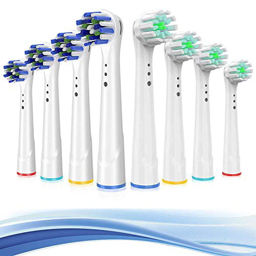8pack 8 Pack Professional Electric Toothbrush Heads Precision Clean Brush Heads Refill Compatible with Oral-B 7000/Pro 1000/9600/ 5000/3000/8000 Replacement Toothbrush Heads for Oral B Braun 